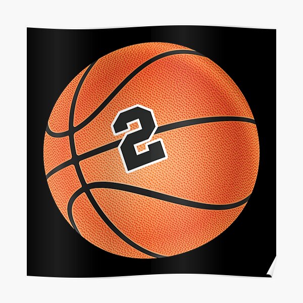 Basketball with the number 2